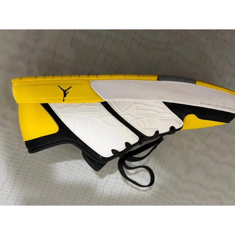 Jordan Nu Retro 1 Low Yellow Ochre Black White DV5141-017 Mens 10